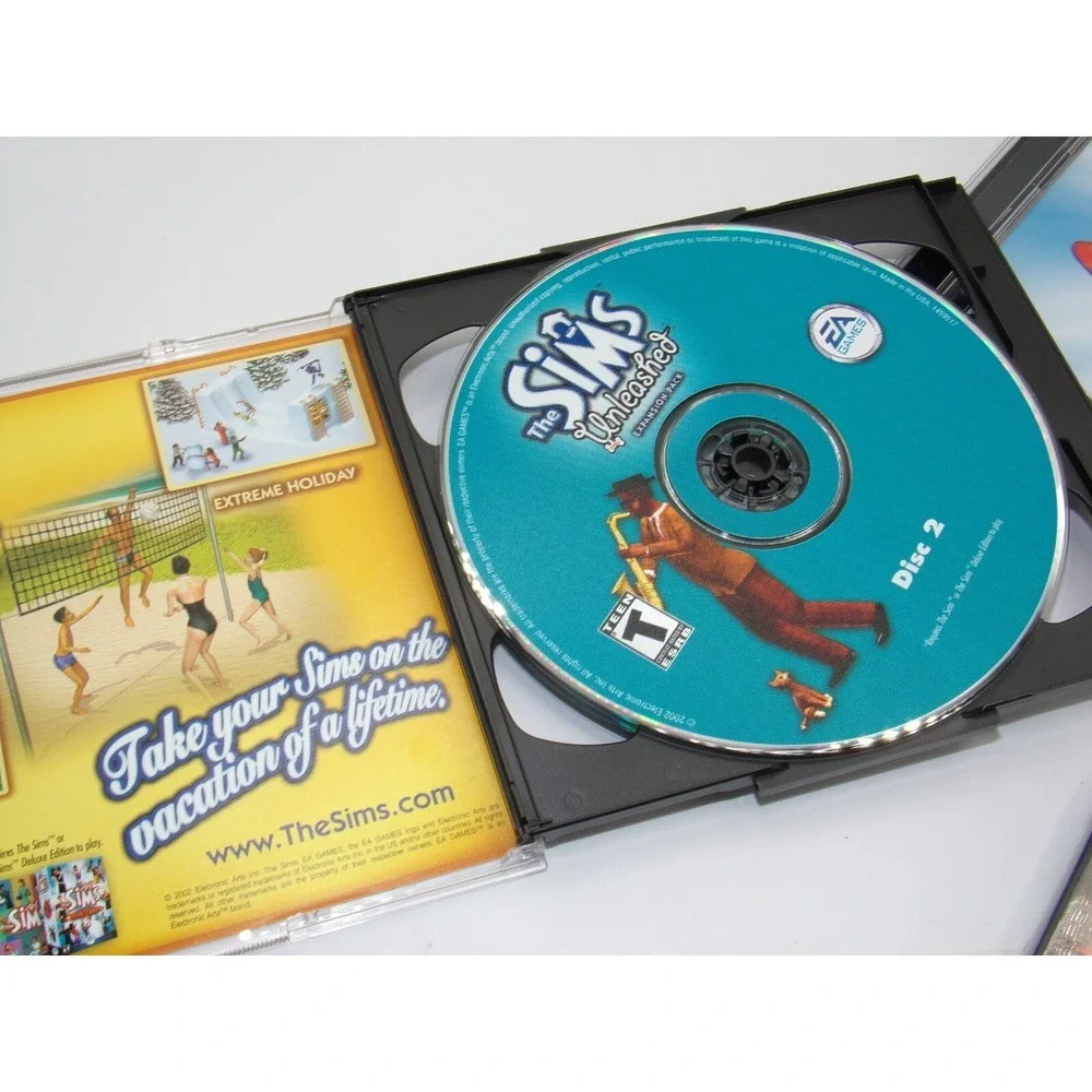 The Sims: Deluxe Edition + The Sims Unleashed Expansion (PC, 2002) EA, Maxis